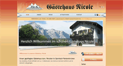 Desktop Screenshot of gaestehaus-nicole.de
